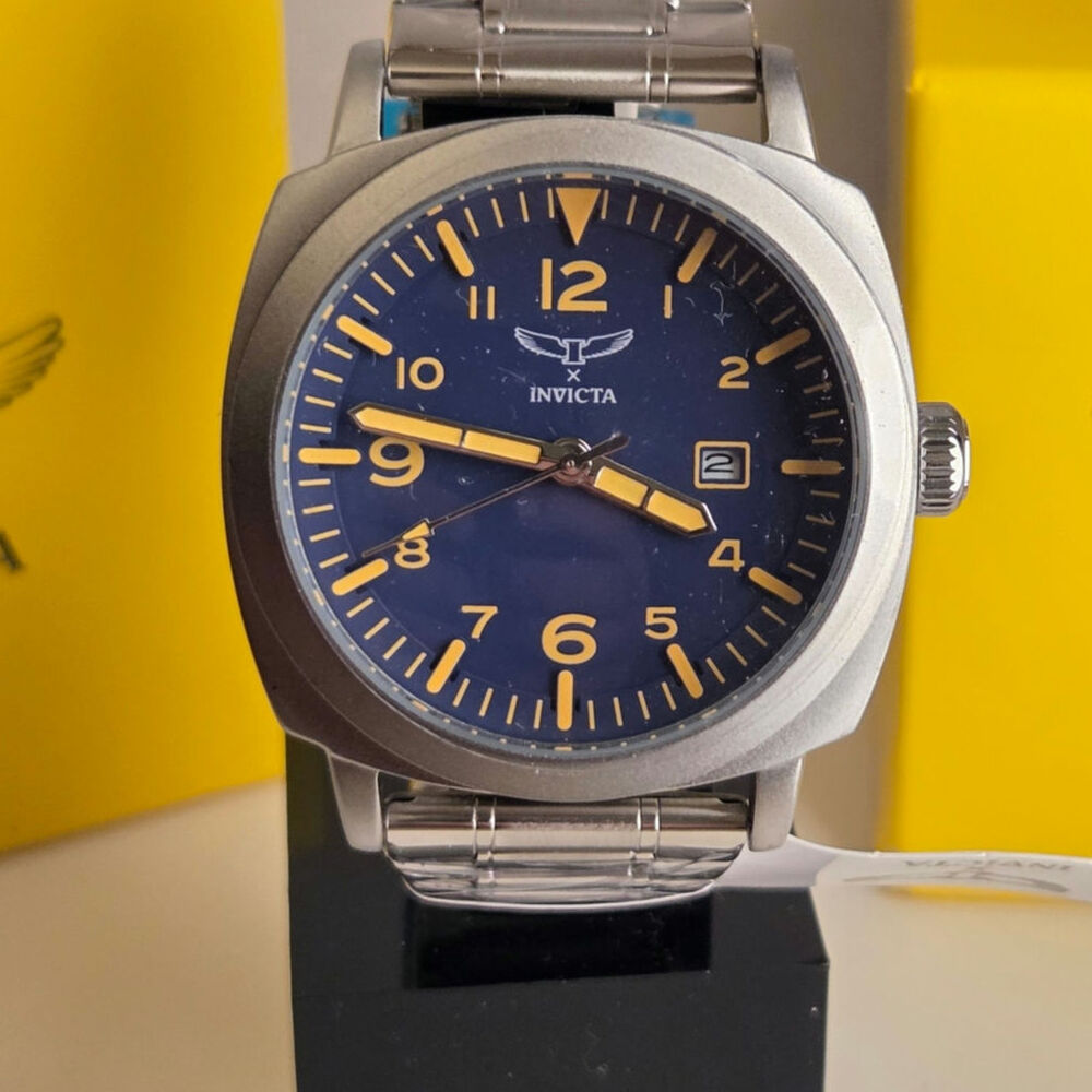 Specialty I by Invicta 69631 44mm Blue Dial Stainless Steel Watch New in Box
